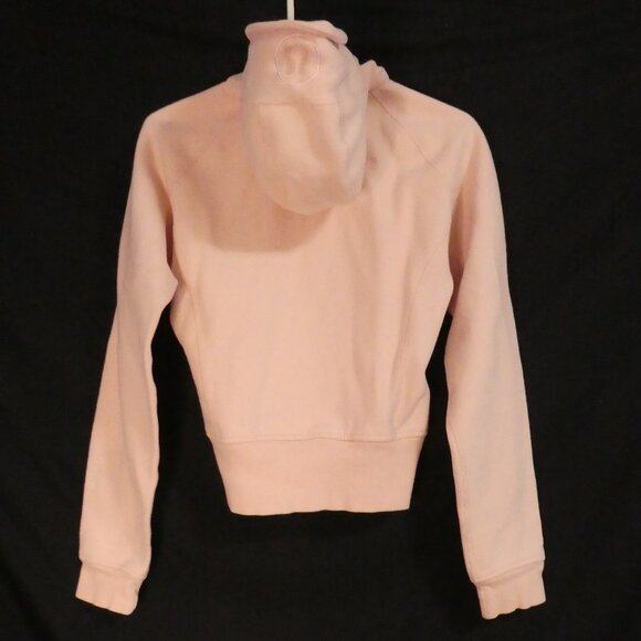 LULULEMON ATHLETICA | 17 pit to pit measured | Classic Pink Scuba Zip-Up Hoodie - Picture 3 of 16